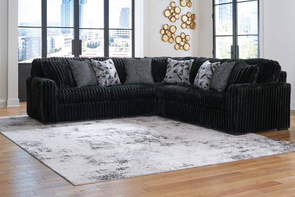 Cozy Onyx 3-Piece Sectional 
