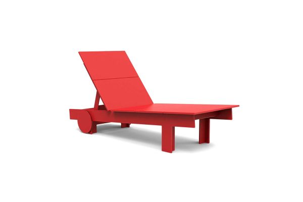 Tall Lollygagger Chaise Apple Red