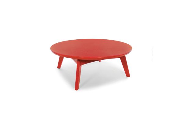 Satellite Outdoor Round Cocktail Table Apple Red