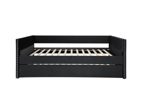 Sadie Black Velvet Daybed