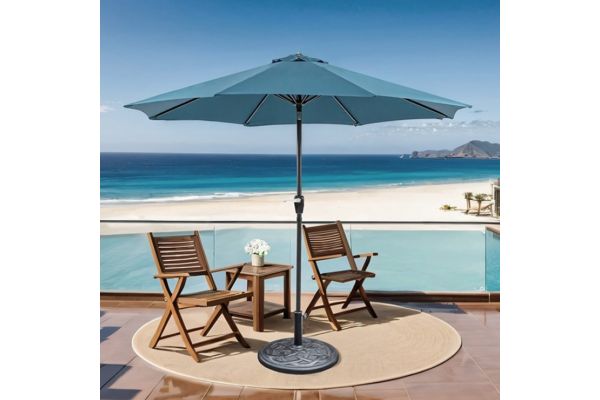 Soli Teal 9' Outdoor Umbrella