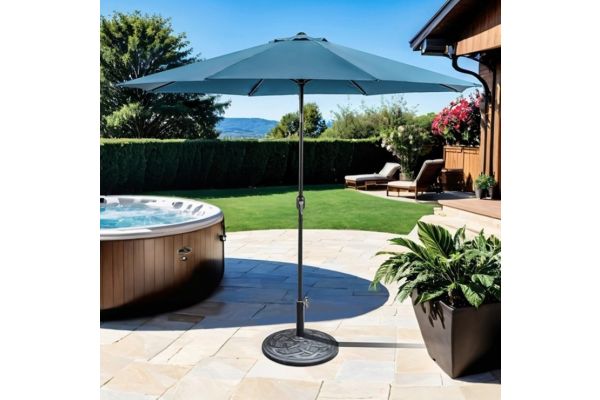 Mora Teal 11' Outdoor Umbrella