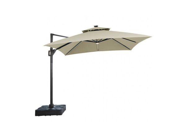 Aurora Beige 10' Square Umbrella