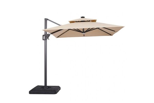 Xico Beige 8' Square Umbrella