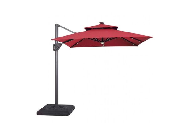 Xico Red 8' Square Umbrella