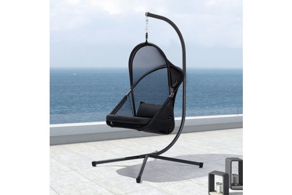 Crush Black Swing Chair