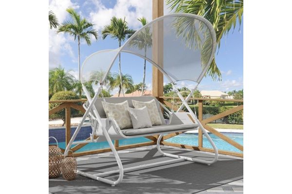 Sandor White Swing Chair