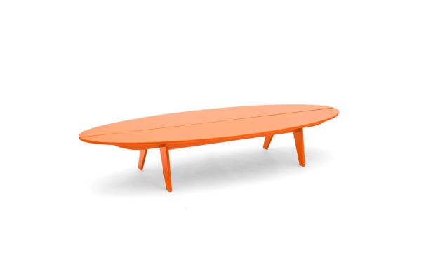 Bolinas Surfboard Coffee Table Sunset Orange