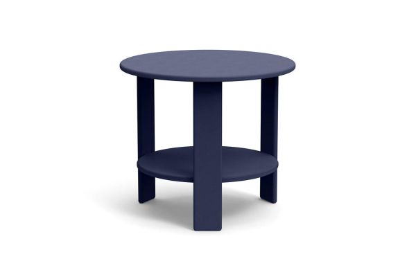 Lollygagger Outdoor Side Table Round Navy Blue