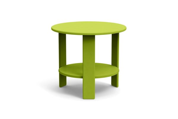 Lollygagger Outdoor Side Table Round Leaf Green