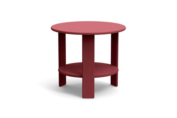 Lollygagger Outdoor Side Table Round Chili