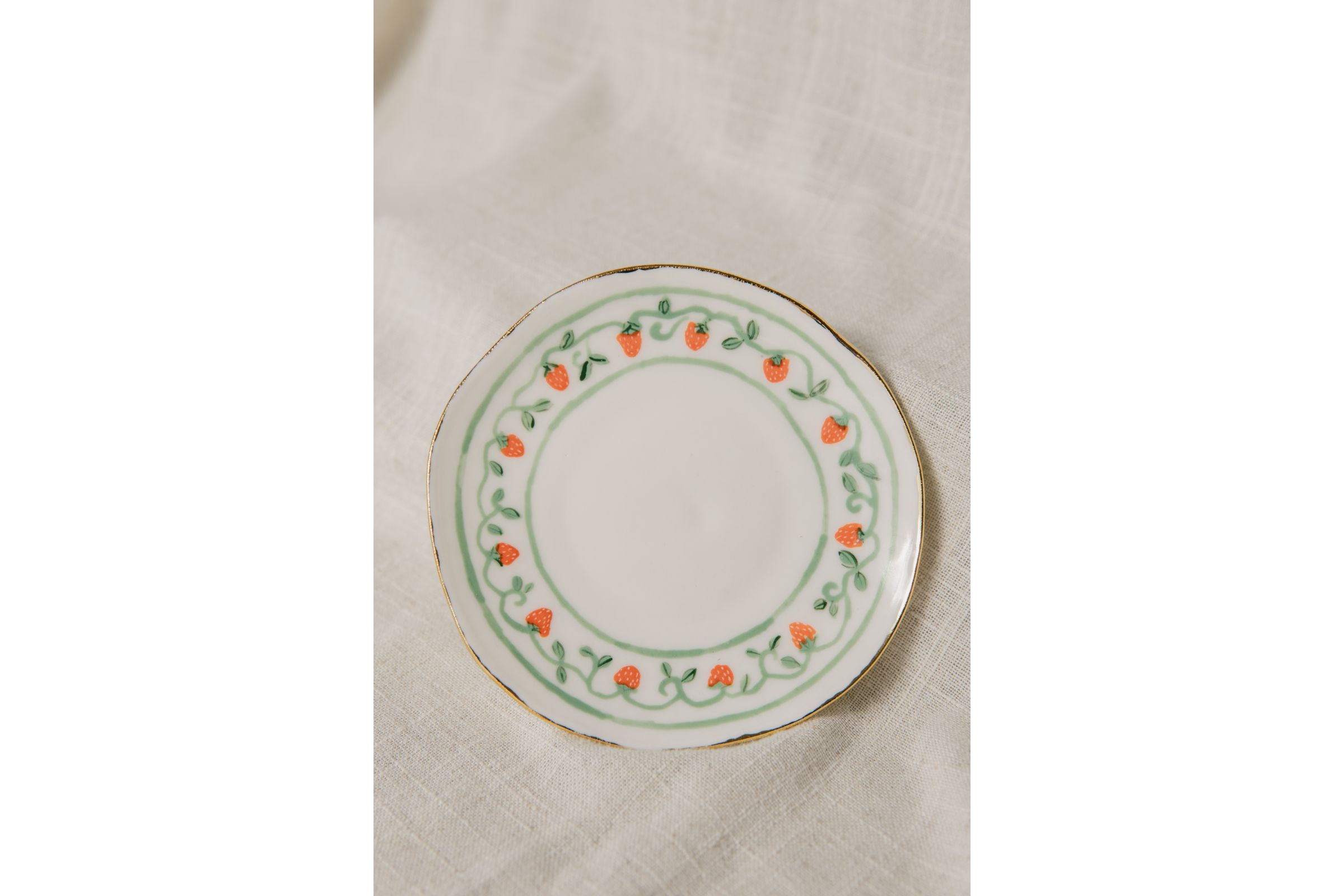 Wild Strawberry Plate by Vanessa Beard at GW Home