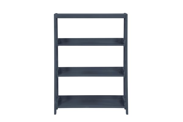 Sloane Small Bookcase with 3 Shelves Navy Blue