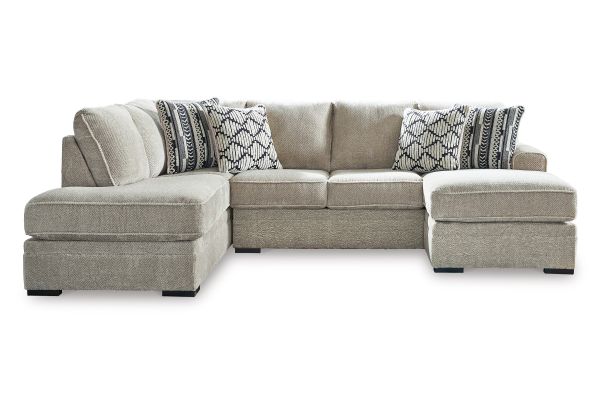 Darby Taupe 2-Piece Sectional with Left Arm Facing Chaise