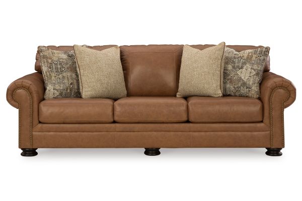 Parker Caramel Leather Sofa 