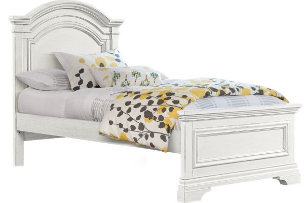 Riley White Twin Bed 