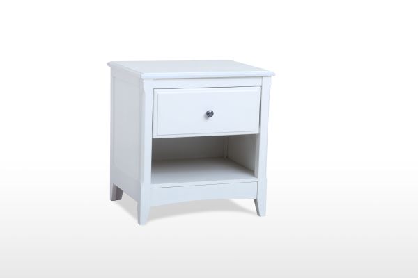 Secrets 1 Drawer Nightstand White