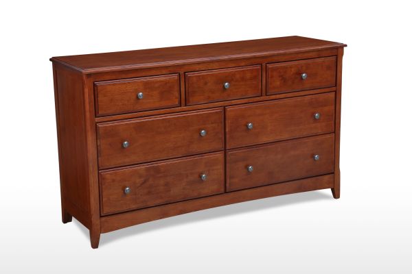 Secrets 7 Drawer Dresser Cherry
