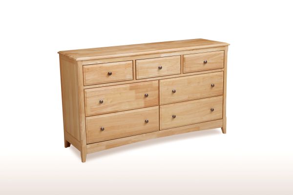 Secrets 7 Drawer Dresser Natural