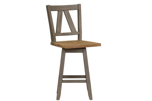 Homestead Grey Swivel Counter Stool 