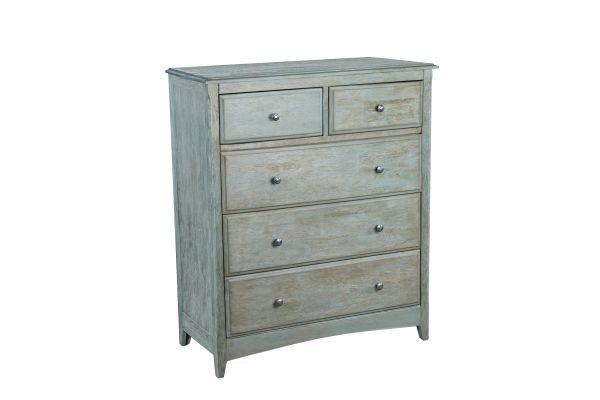Chesapeake 5 Drawer Chest Antique Blue