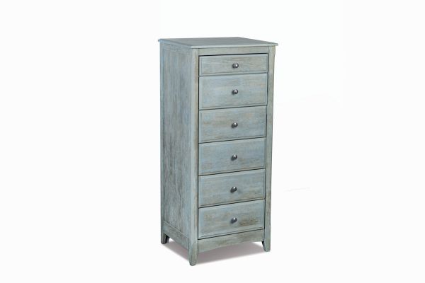 Chesapeake 6 Drawer Lingerie Chest Antique Blue