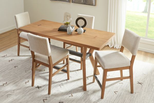 Millwork Counter Table + 4 Stools 