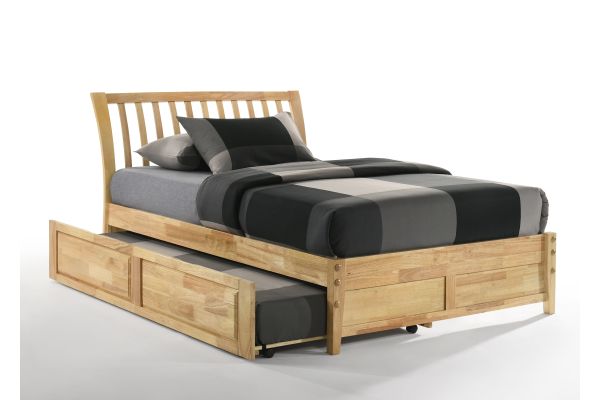 Nutmeg Twin Trundle Bed - Natural