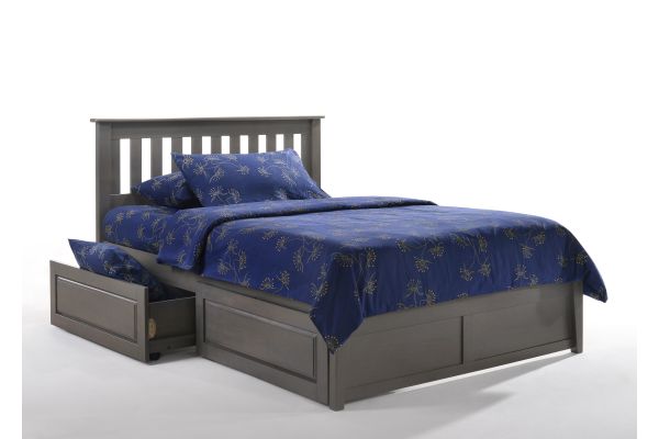 Rosemary Twin Storage Bed - Stonewash
