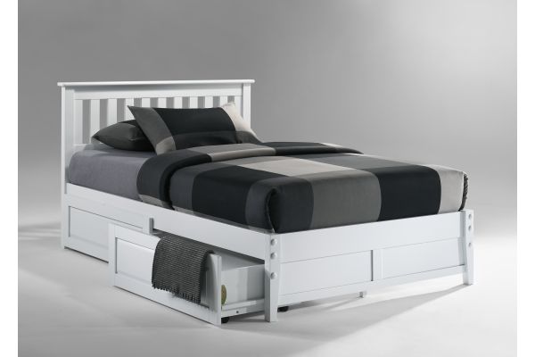 Rosemary Queen Storage Bed - White