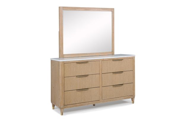 Kara Natural Dresser and Mirror
