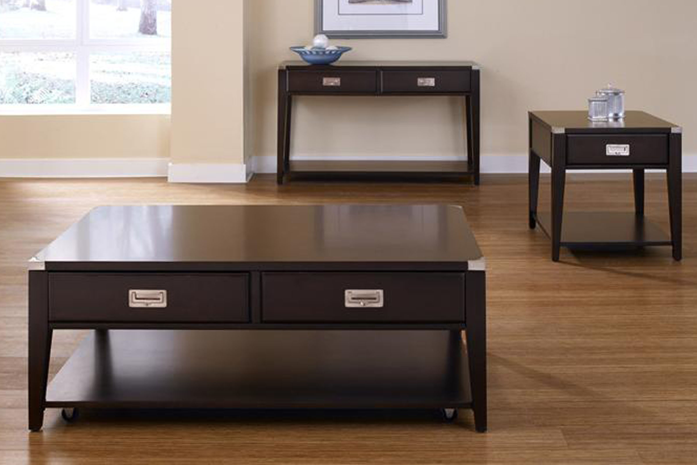 Mocha End Table at GardnerWhite