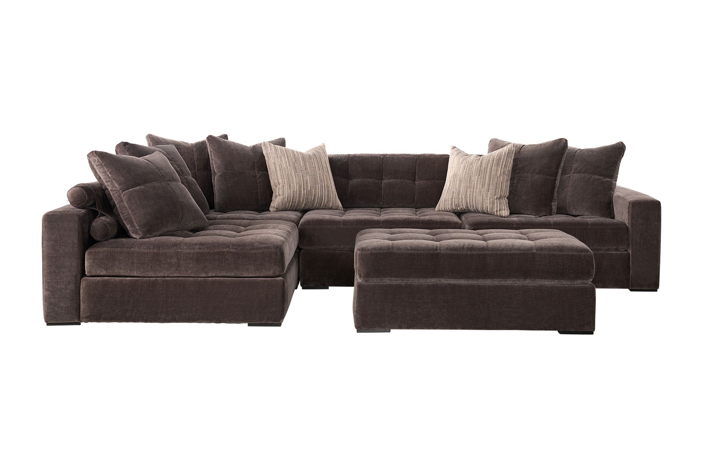 Noah Brown 5-Piece Sectional with Ottoman at Gardner White