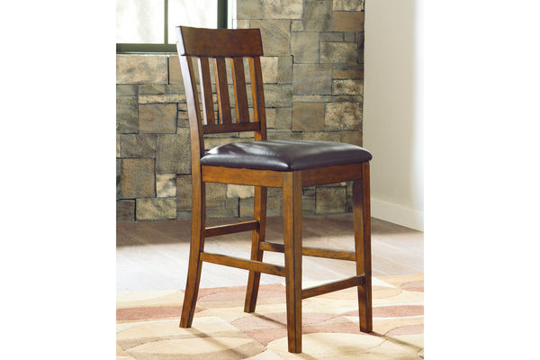 Ralene Upholstered Barstools in Dark Brown Set of 2 by Ashley