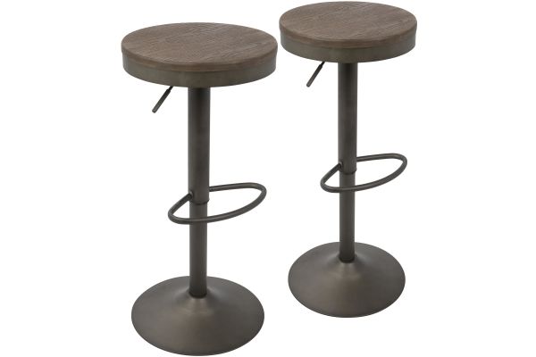 Dakota Adjustable Barstool by LumiSource - Set of 2