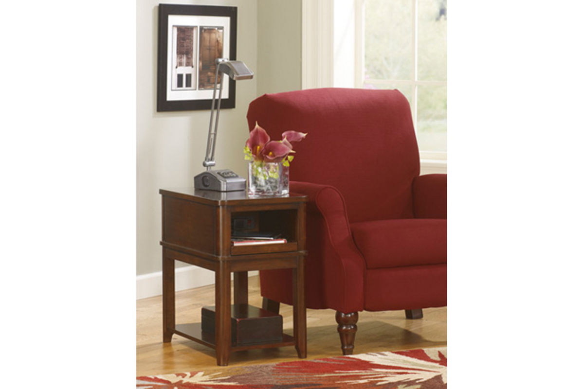 Dark Brown Chair Side End Table T107477*FDROP170629 at GardnerWhite