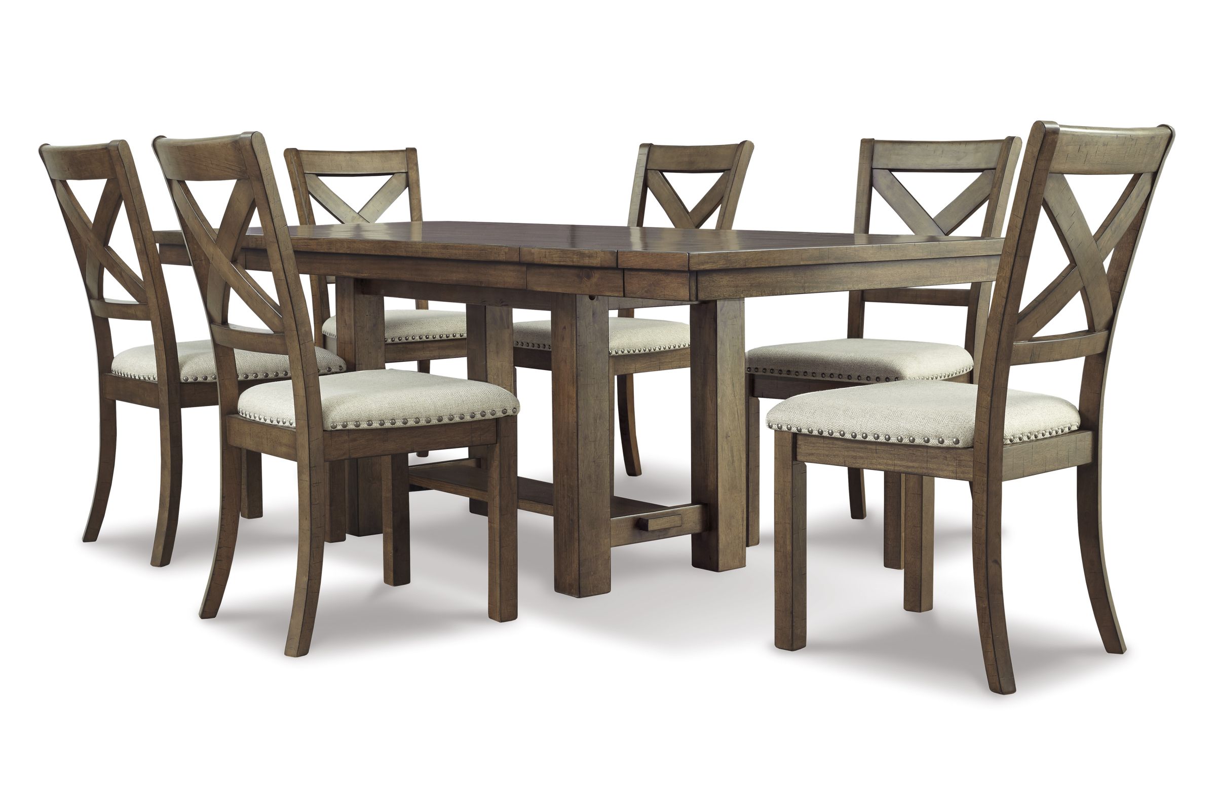 Moriville Extendable Table + 6 Chairs at Gardner White