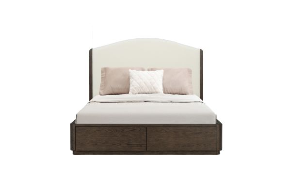 Athens Queen Upholstered Storage Bed