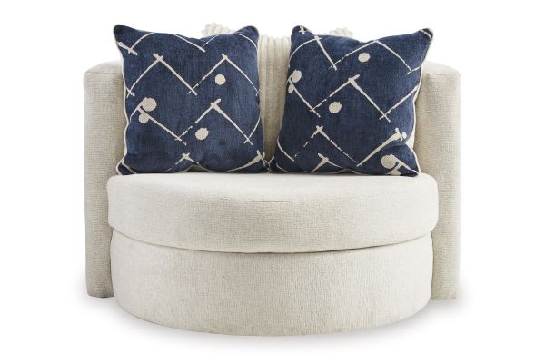 Padova Ivory Swivel Accent Chair