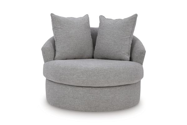 UrbanCrest Pewter Swivel Accent Chair