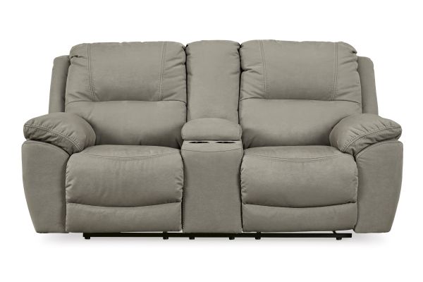 Next-Gen Gaucho Putty Power Reclining Loveseat with Console