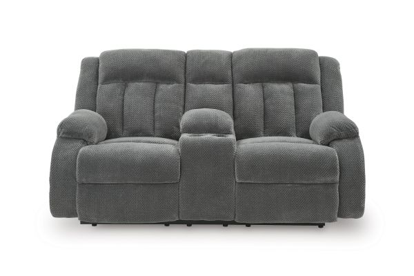 Observation Steel Power Reclining Loveseat with Console