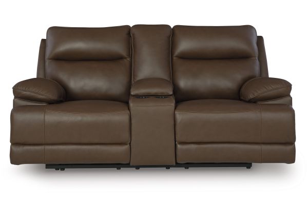 VonRyan Tobacco Power Reclining Loveseat