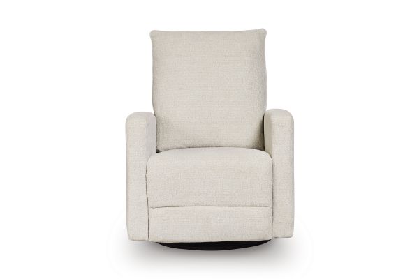 Oaklynn-Manor Canvas Swivel Glider Recliner
