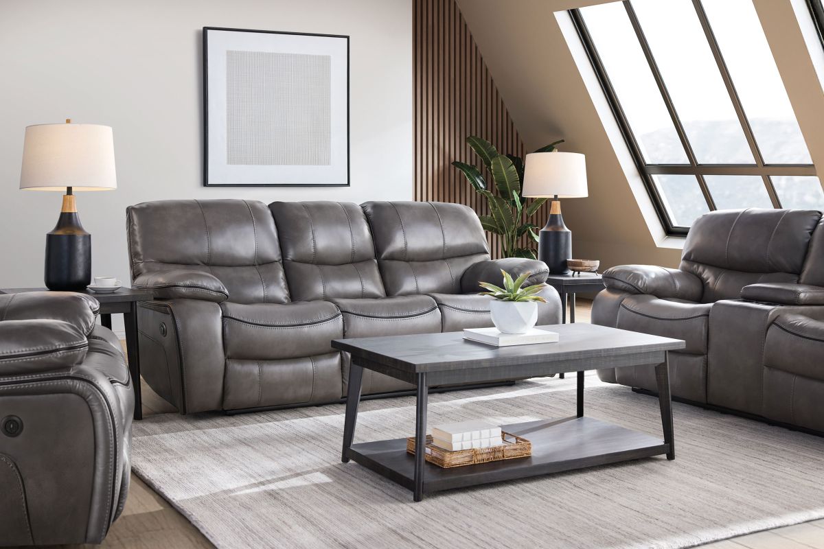 Lawson Grey Power Reclining Sofa at Gardner White