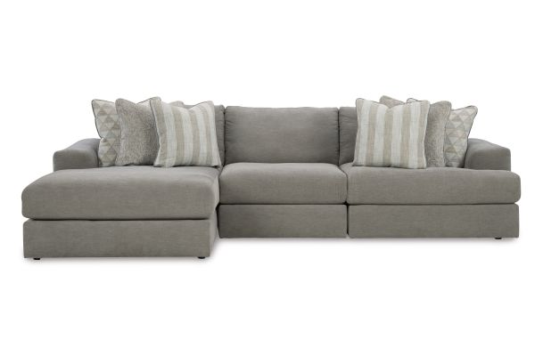 Avaliyah Ash 3-Piece Sectional with Left Arm Facing Chaise