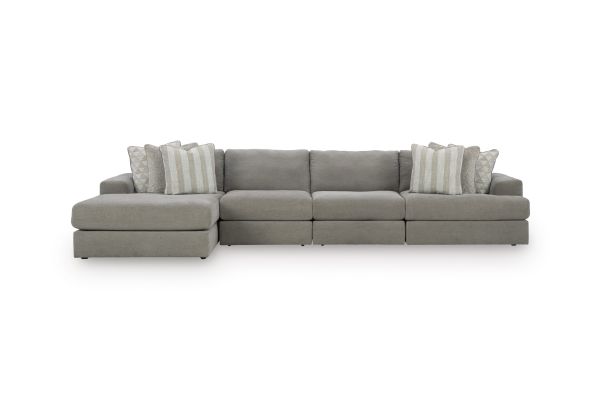 Avaliyah Ash 4-Piece Sectional with Chaise