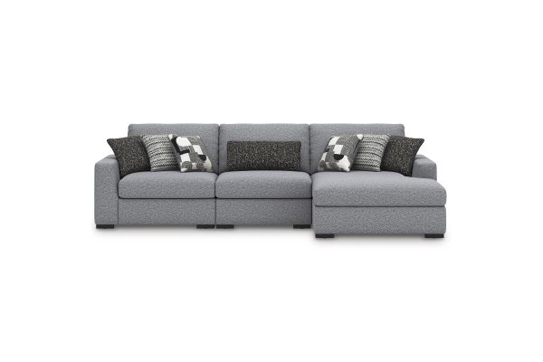 Bealton Salt and Pepper 3-Piece Right-Arm Facing Sectional with Chaise