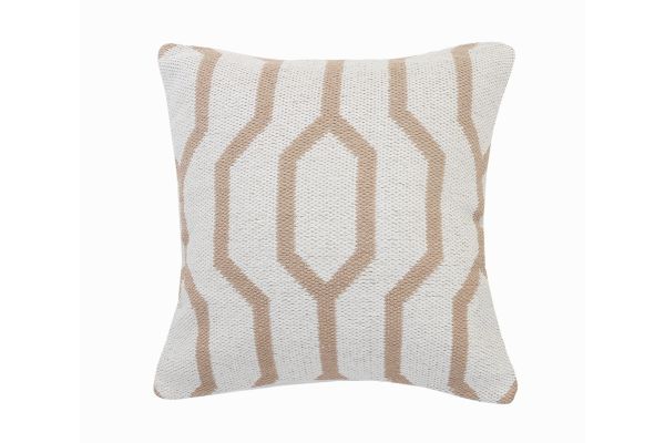 Hazelnut and White Geometric 20