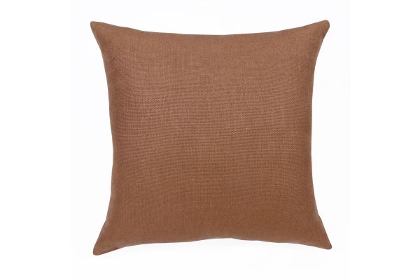 Hand-Woven Brown Solid Linen 20